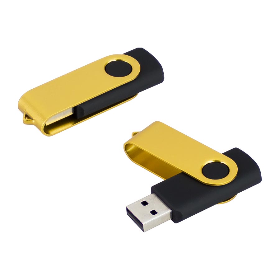 Pendrive Giratorio Metalizado