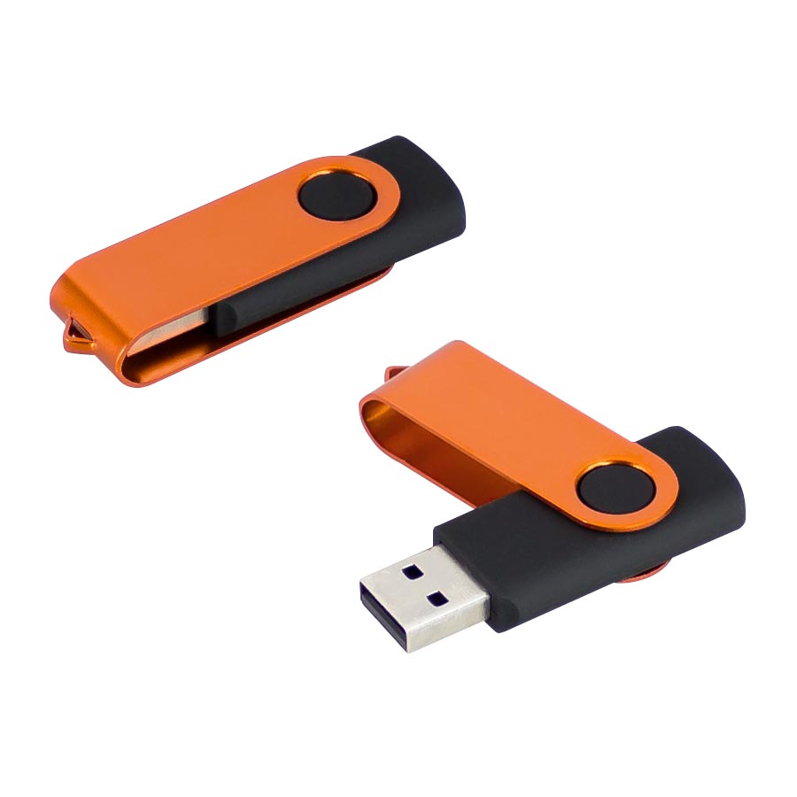 Pendrive Giratorio Metalizado