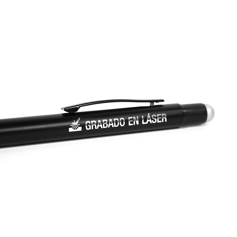 Bolígrafo Metálico Touch Negro