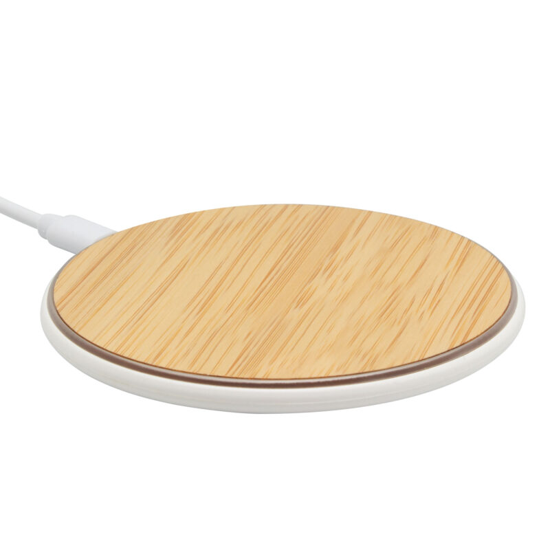 Cargador Inalámbrico 10W Bambú