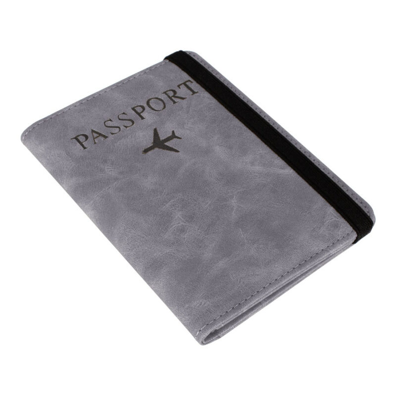 Porta Pasaporte RFID Símil Cuero