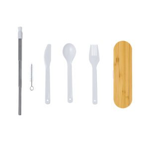 Set Cubiertos Bambú