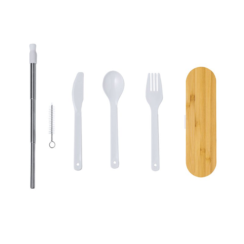 Set Cubiertos Bambú