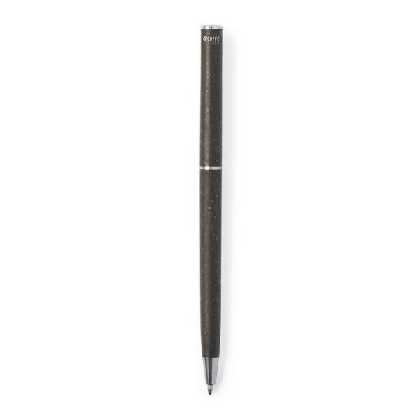 Bolígrafo Fibra de Café Escritura Azul