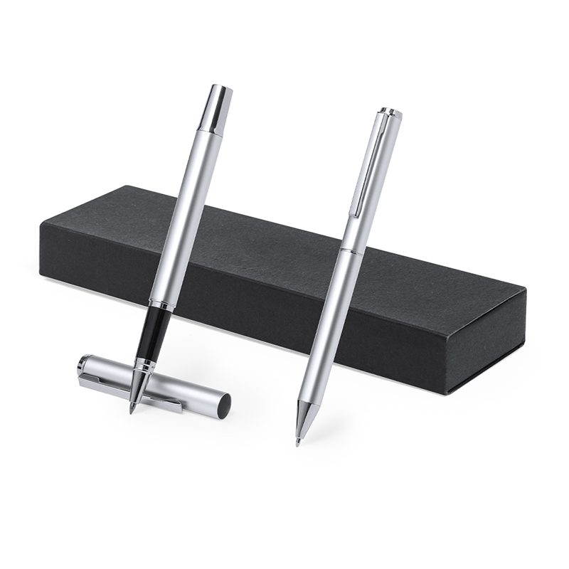 Set Bolígrafo Roller Aluminio Reciclado
