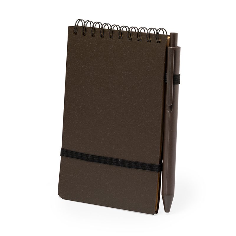 Libreta 10 x 14 Fibra Café