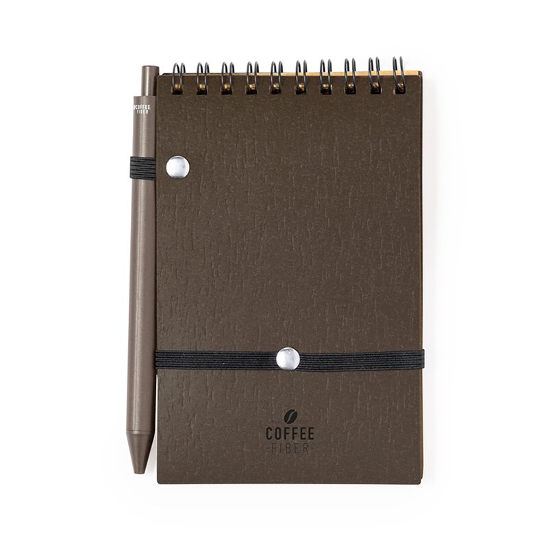Libreta 10 x 14 Fibra Café