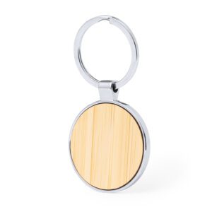 Llavero Circular Bambú