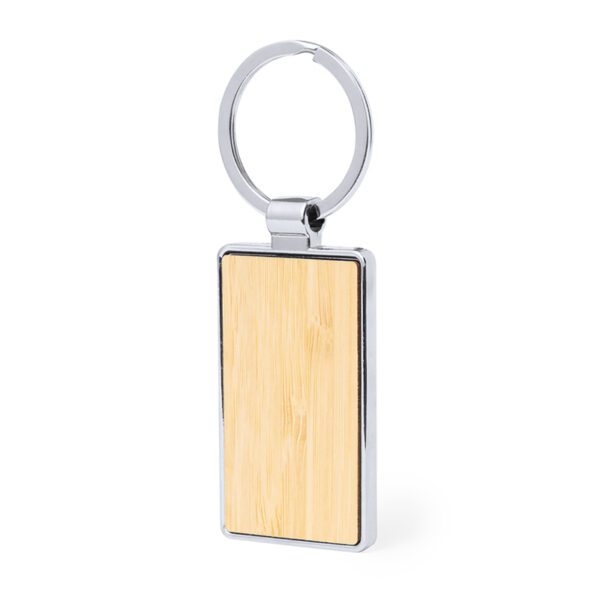 Llavero Rectangular Bambú