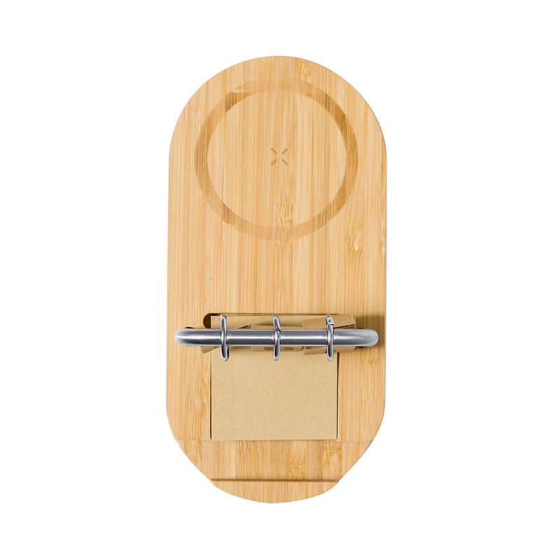 Cargador Inalámbrico 15W Bambú Calendario