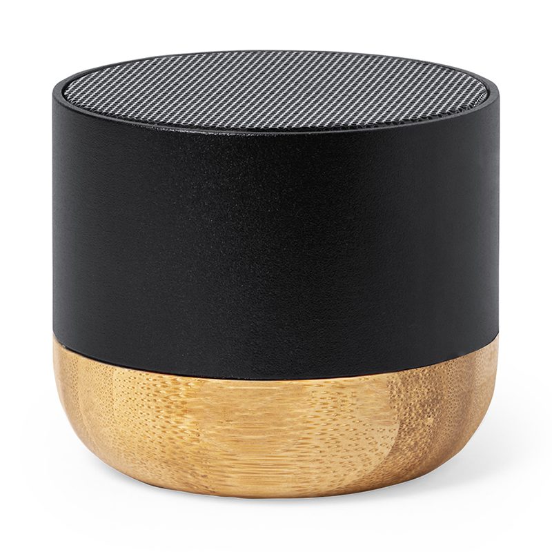 Parlante Bluetooth Aluminio Reciclado Bambú