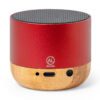 Parlante Bluetooth Aluminio Reciclado Bambú