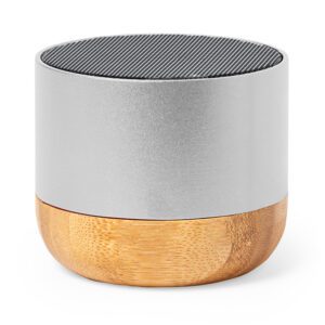 Parlante Bluetooth Aluminio Reciclado Bambú