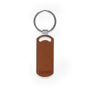 Llavero Ovalado Cuero Reciclado