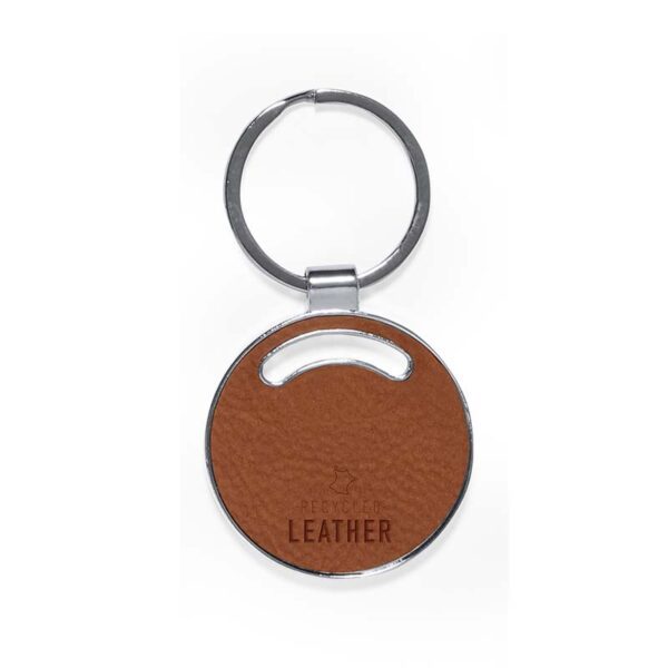 Llavero Circular Cuero Reciclado