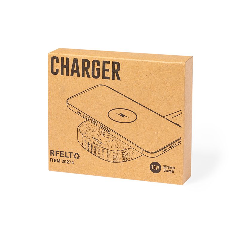 Cargador 15W Fieltro Reciclado