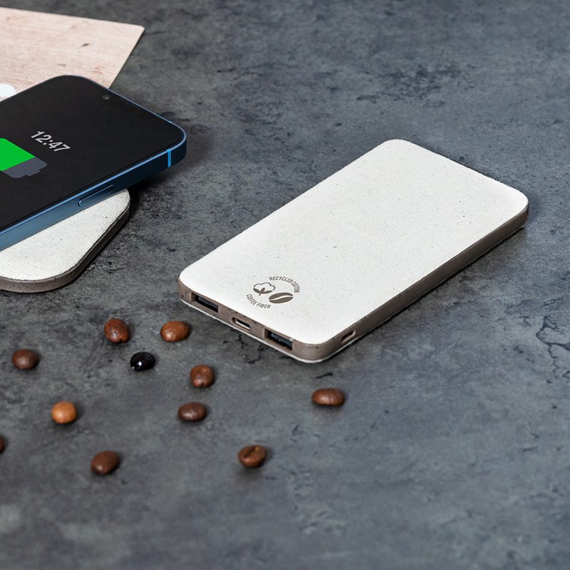 Power Bank 5000 mAh Fibra Café
