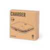 Cargador Inalámbrico 15W Fibra Café Algodón Reciclado