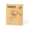 Cable Cargador Fibra Café