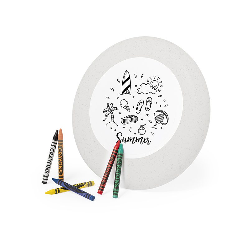 Frisbee Coloreable Fibra de Trigo