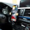 Soporte Celular para Auto Bambú