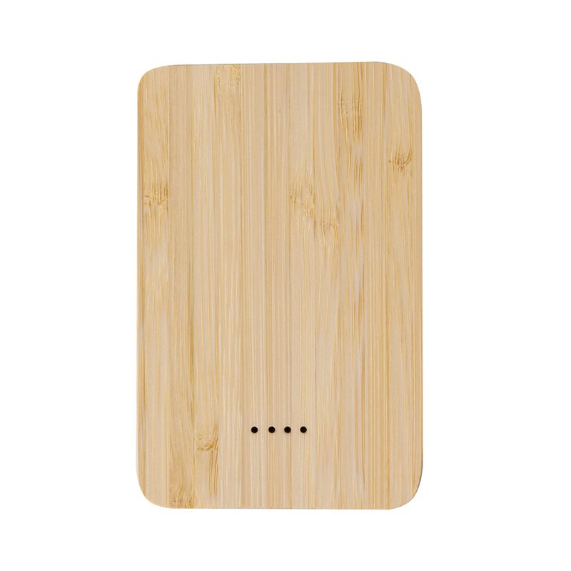 Power Bank 5000 mHz Aluminio Reciclado Bambú