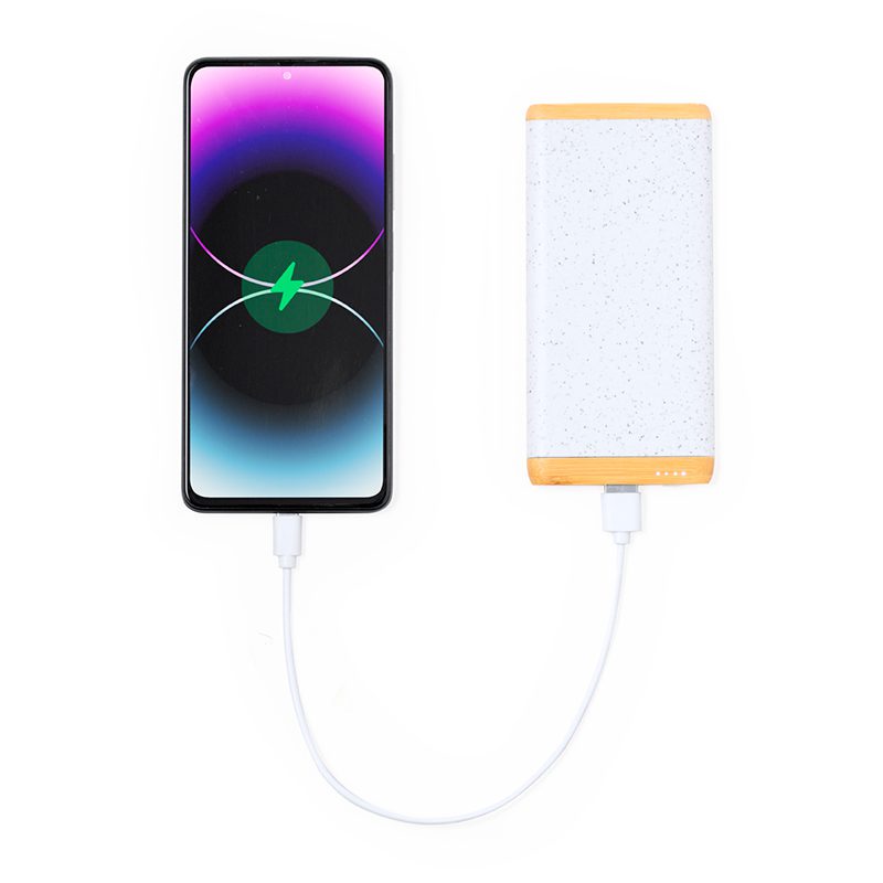 Power Bank 5000 mHz Fibra de Trigo