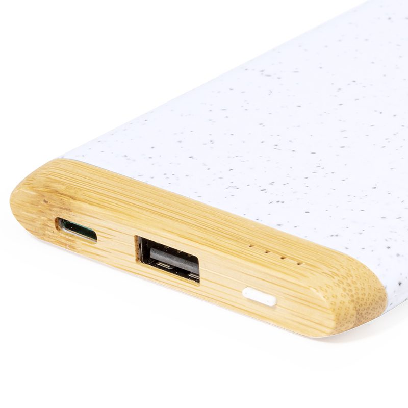 Power Bank 5000 mHz Fibra de Trigo