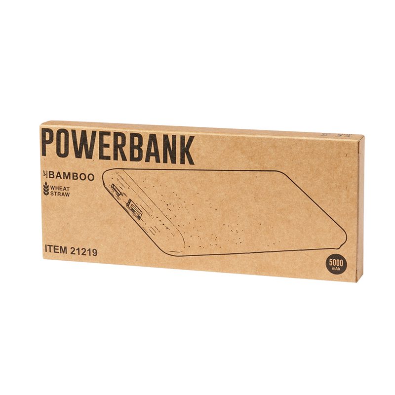 Power Bank 5000 mHz Fibra de Trigo