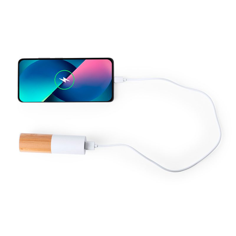 Power Bank 4500 mHz Bambu Fibra de Trigo