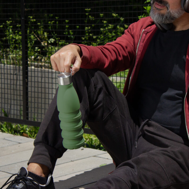 Botella Plegable Silicona 500 cc.