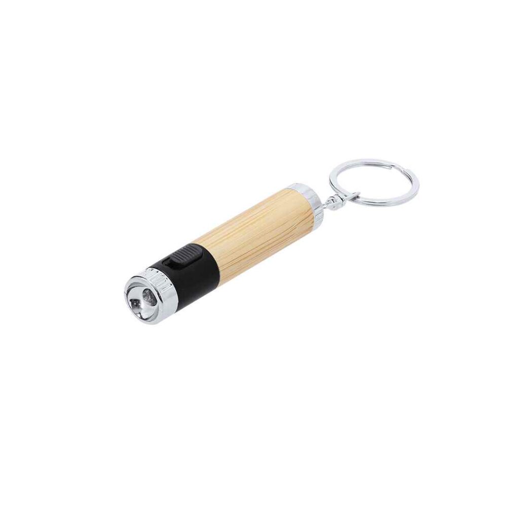 Llavero Linterna Bambú