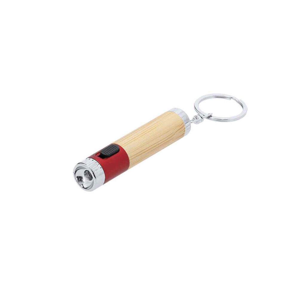 Llavero Linterna Bambú