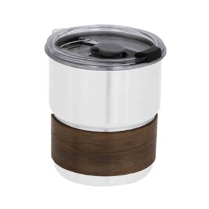 Vaso Acero Madera 250 cc.