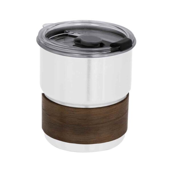 Vaso Acero Madera 250 cc.