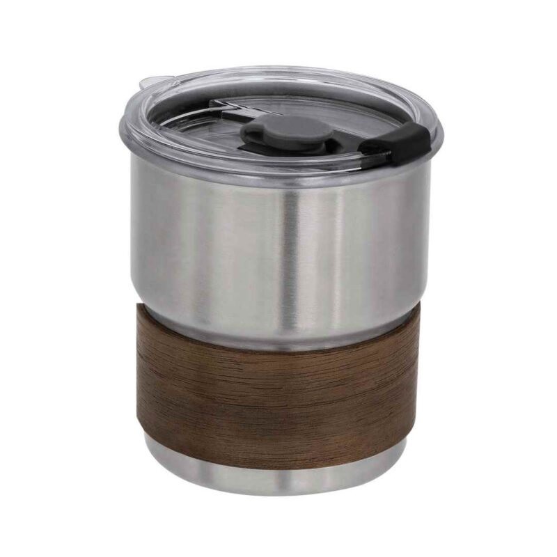 Mug Térmico Acero Madera 300 cc.