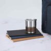 Mug Térmico Acero Madera 300 cc.