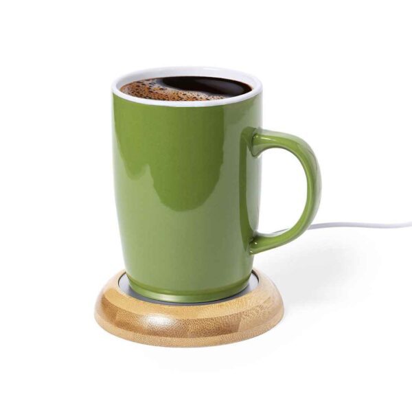 Calentador Tazas Bambú