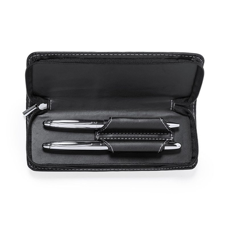 Set Bolígrafo Roller Ecocuero