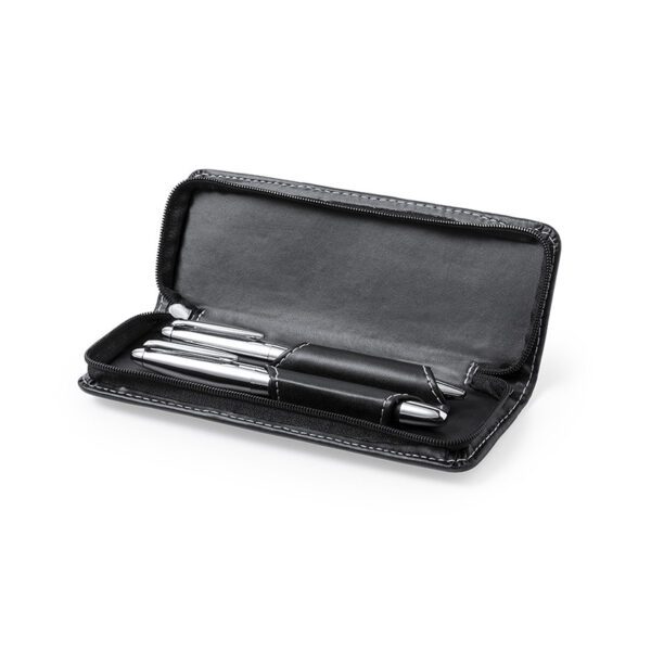 Set Bolígrafo Roller Ecocuero