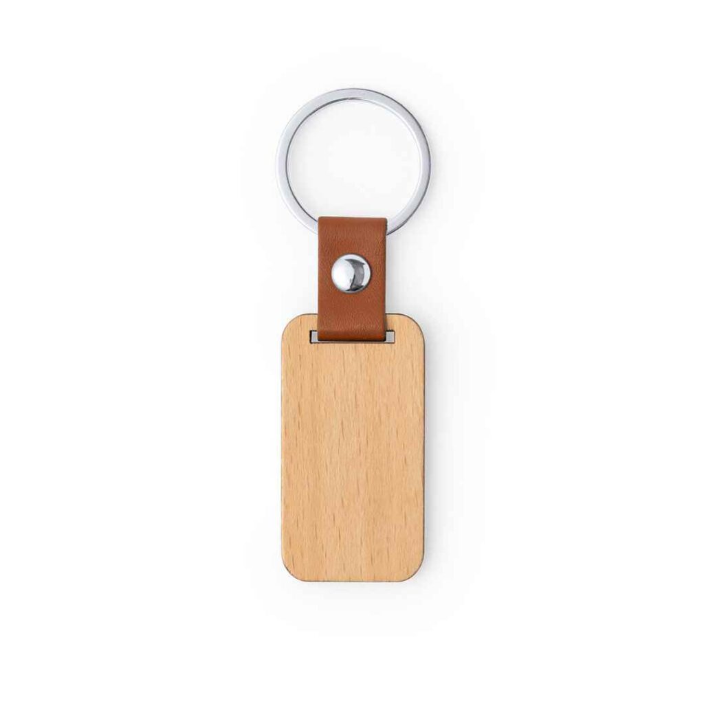 Llavero Rectangular Madera