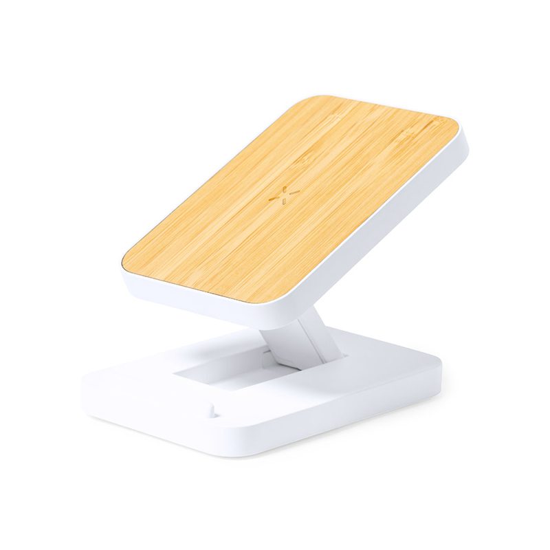 Cargador Inalámbrico 15W Bambú