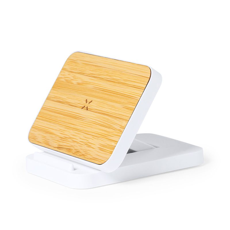 Cargador Inalámbrico 15W Bambú