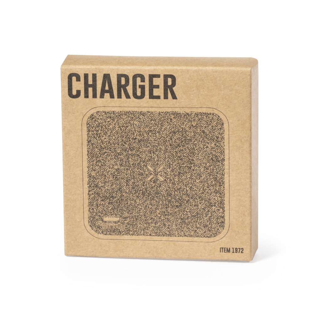 Cargador Inalámbrico 15W PET Reciclado Bambú 