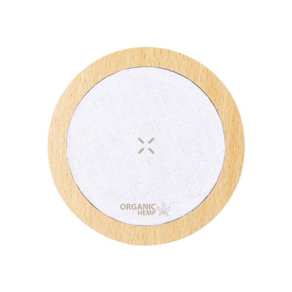 Cargador Inalámbrico 15W Cáñamo Bambú