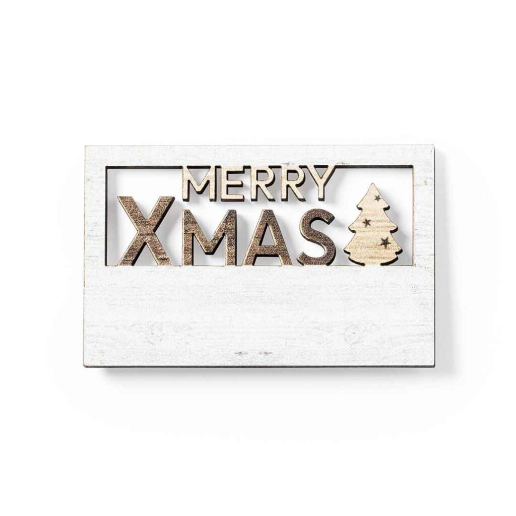 Imán Navideño Madera