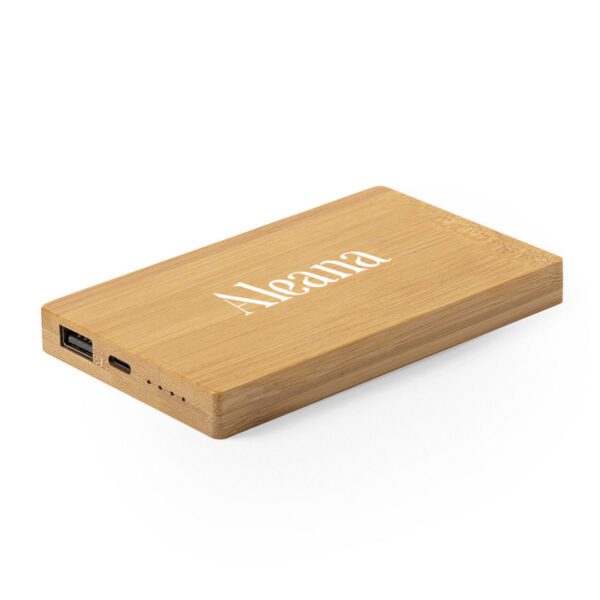 Power Bank 5000 mAh Bambú