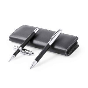 Set Bolígrafo Roller Ecocuero