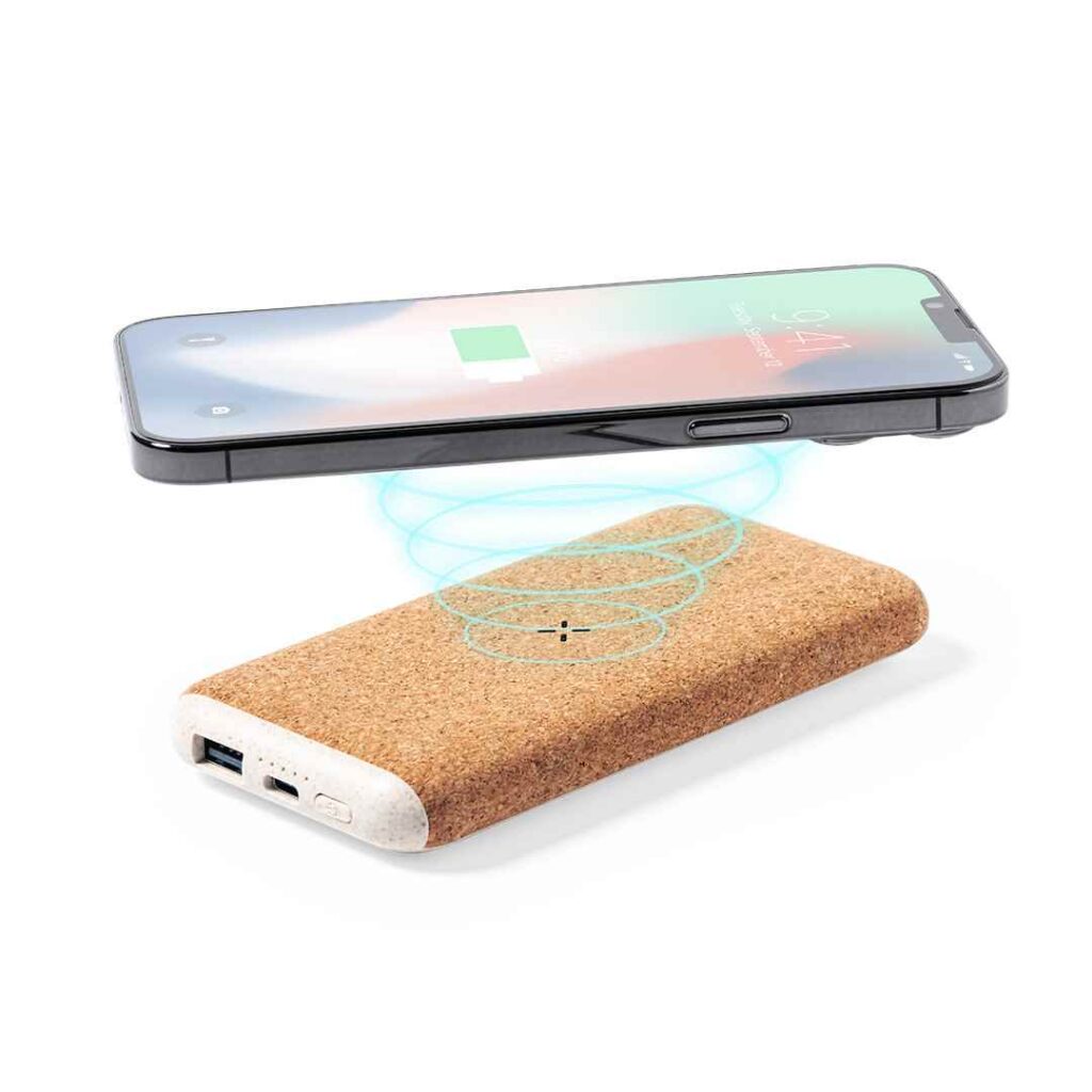 Power Bank 8000 mAh Corcho Fibra Trigo