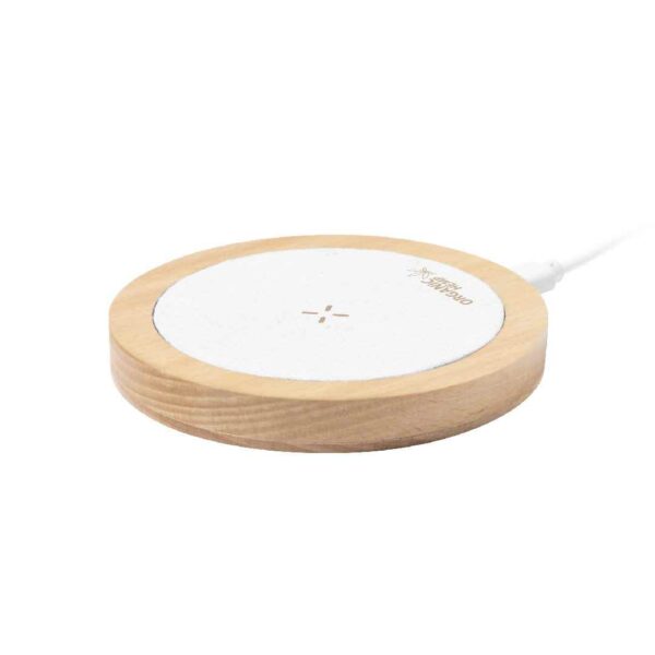 Cargador Inalámbrico Cáñamo Bambú 15W